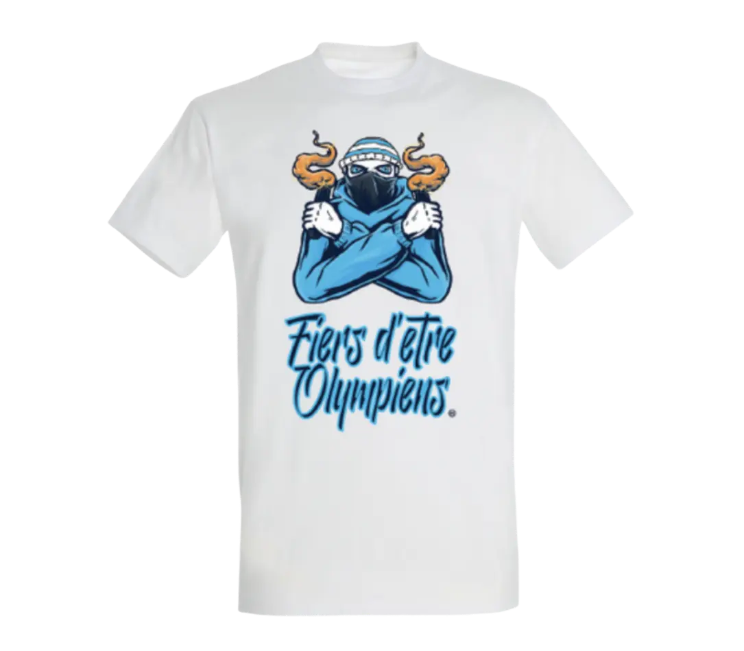 T-shirt Fiers d'être Olympiens Virage Sud