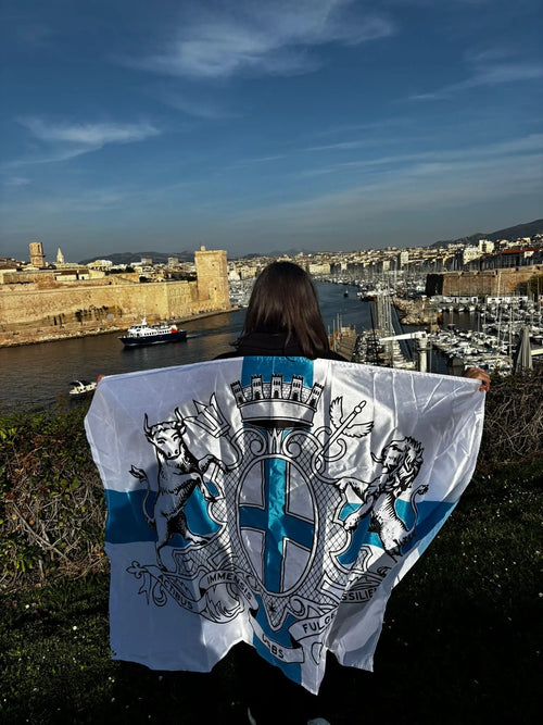 Drapeau Marseille Virage Sud