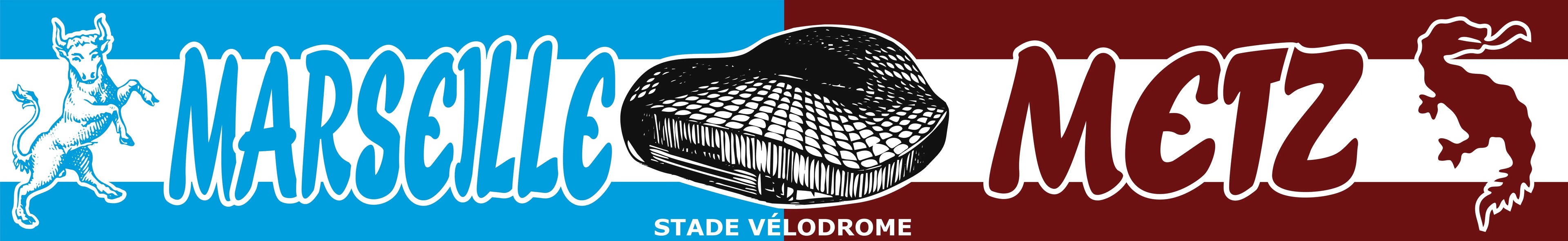 Écharpe Marseille Metz Virage Sud