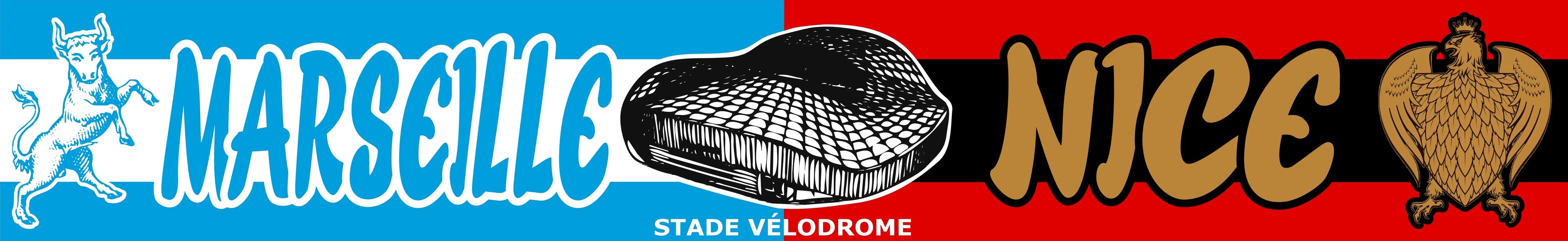 Écharpe Marseille Nice Virage Sud