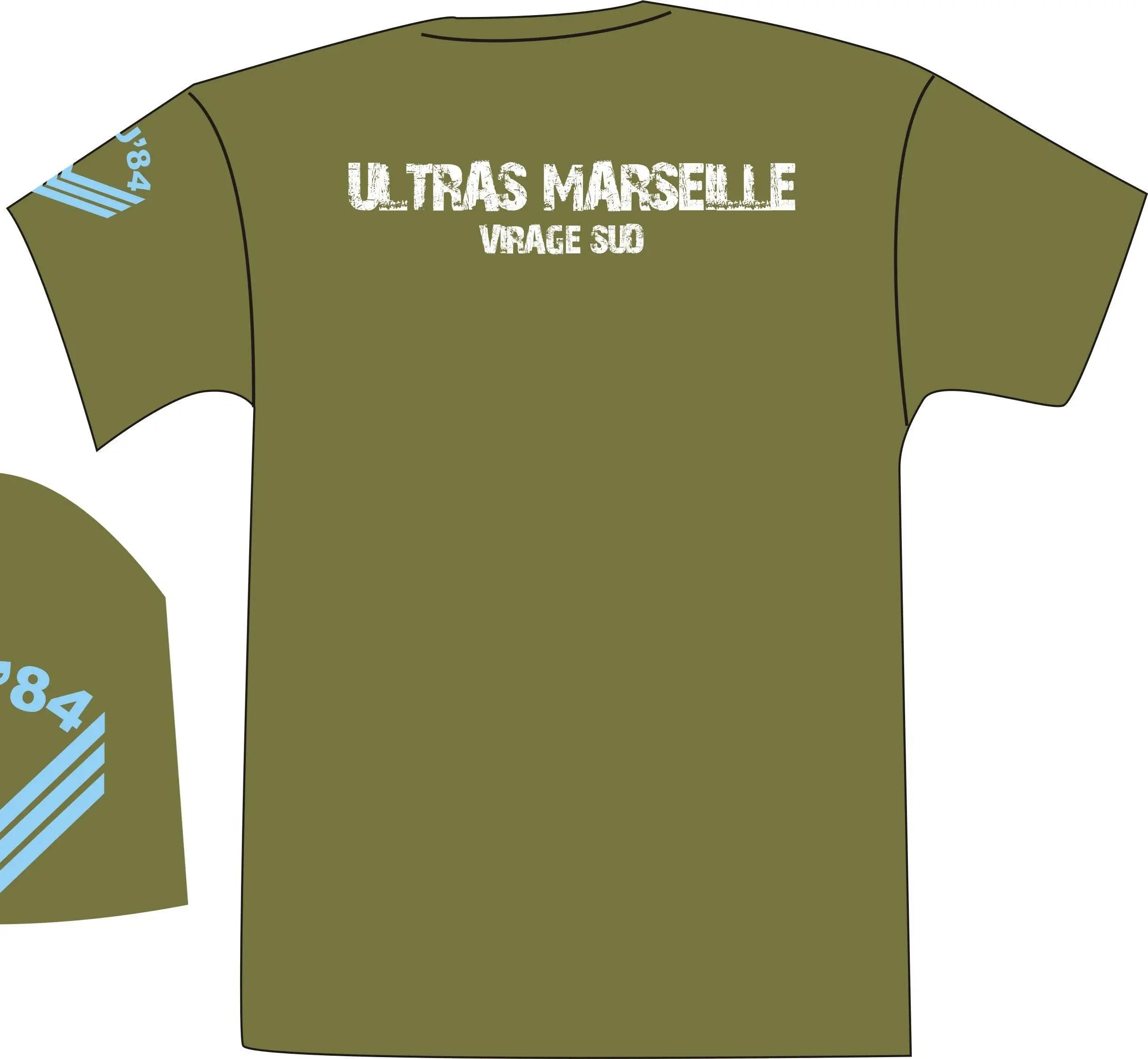 T-shirt Ultras kaki Virage Sud