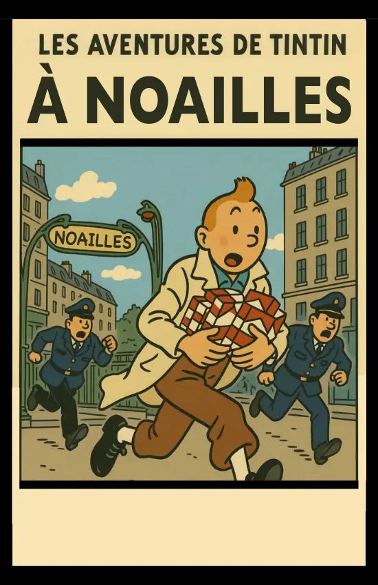 Les aventures de Tintin a Noailles Virage Sud