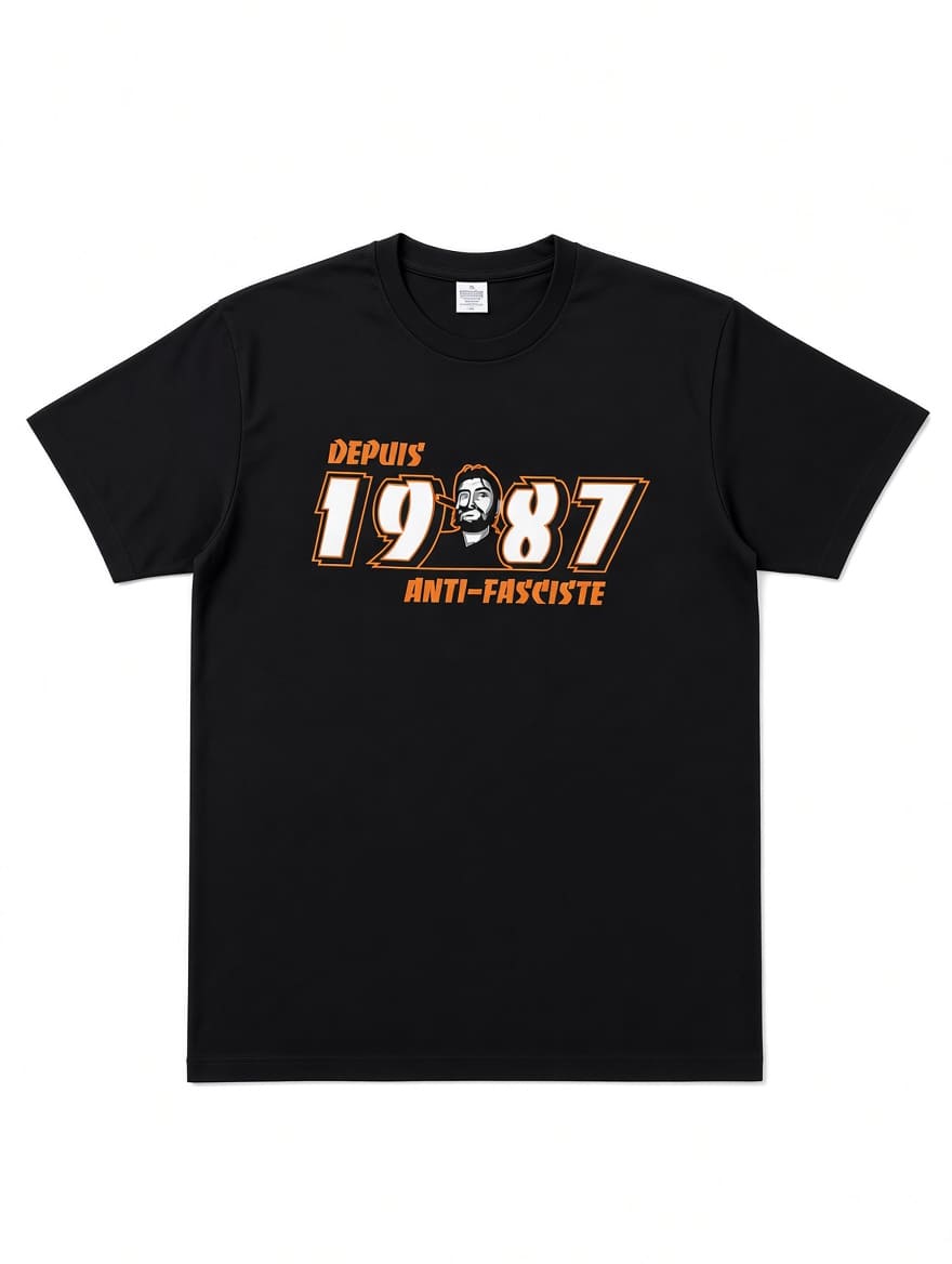 T-shirt Winners Antifa Noir Virage Sud